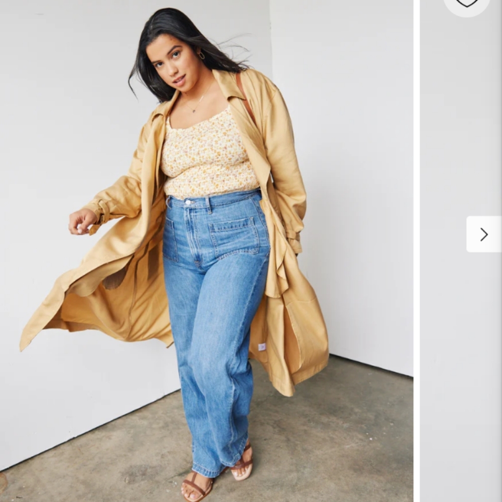 NWT Able Clothing Irena lightweight trench coat